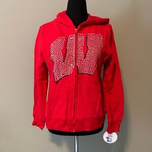 Wisconsin badgers rhinestone hoodie